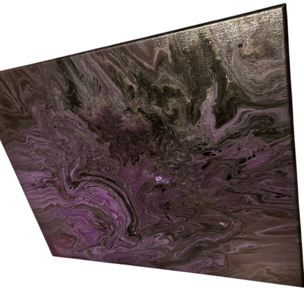 Purple 16In. X 20In. Canvas Painting